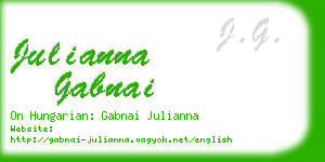 julianna gabnai business card